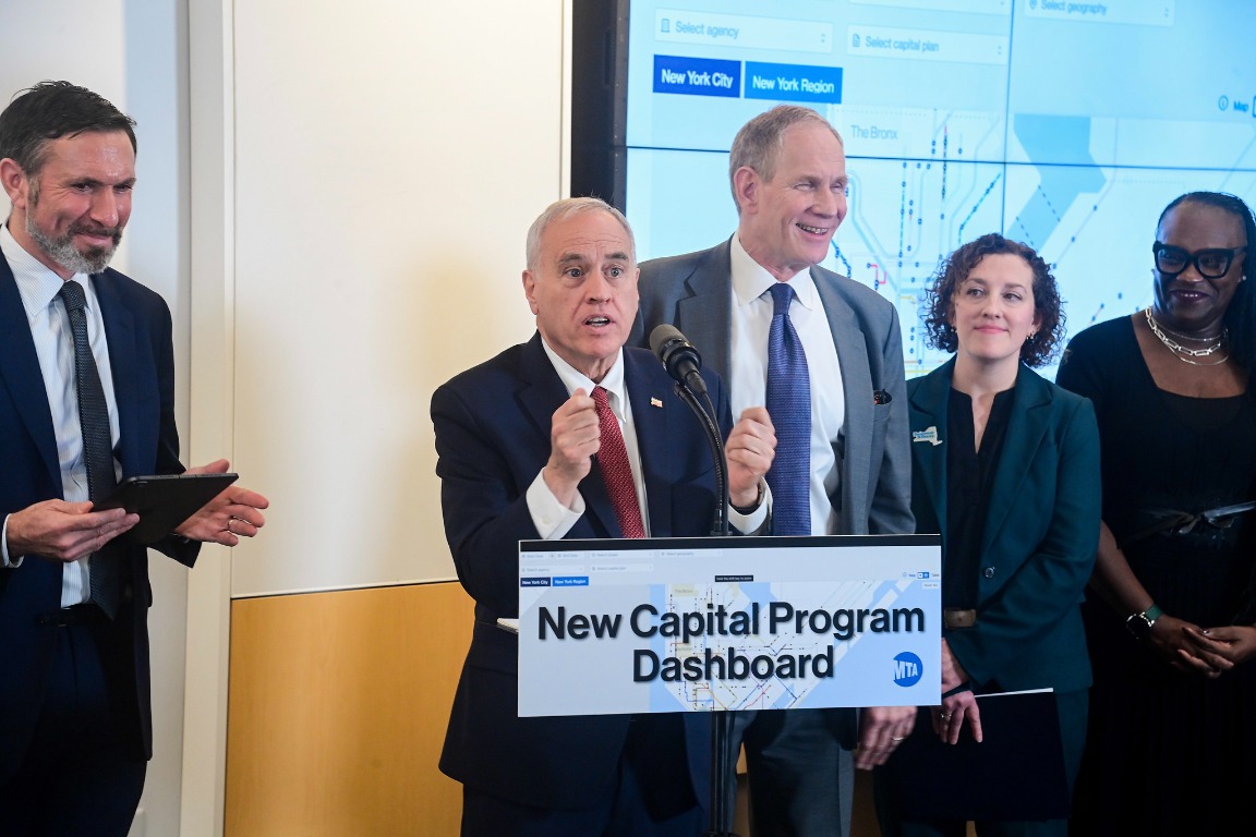 Capital Program Dashboard press conference with MTA leadership
